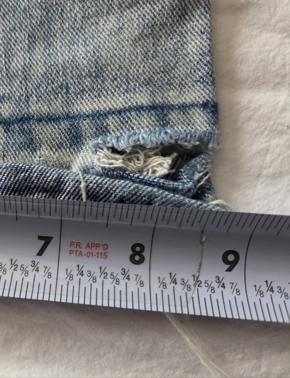 Light Blue Men's Distressed Jeans